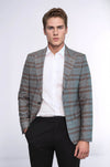 Kontrol Edilmiş Slim-Fit Kahverengi Erkek Blazer - Wessi