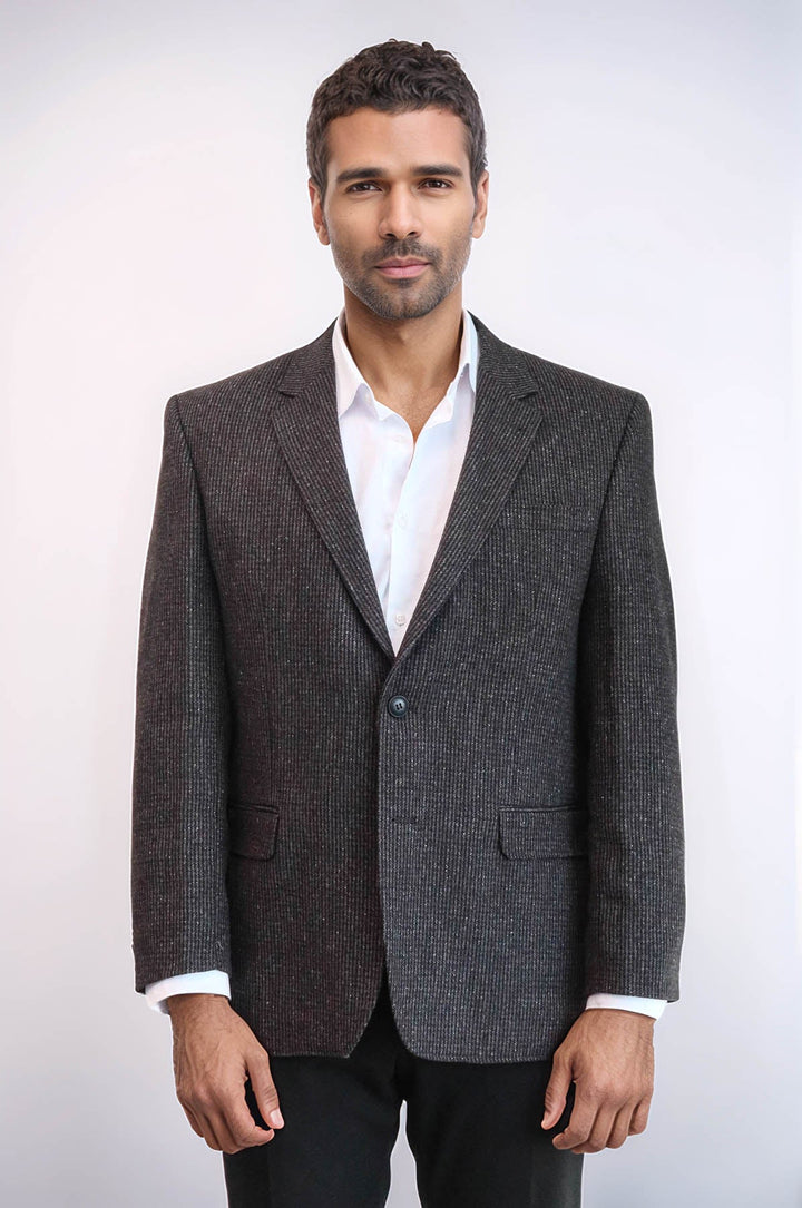 Blazer antracita de corte regular con caída 4 para hombre - Wessi