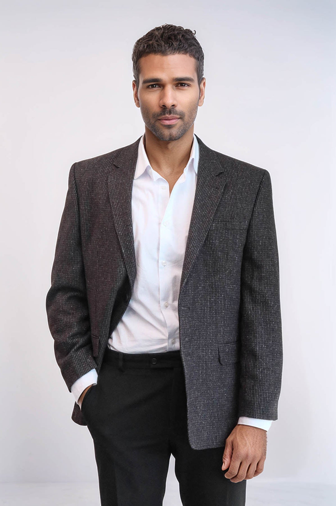 Blazer antracita de corte regular con caída 4 para hombre - Wessi