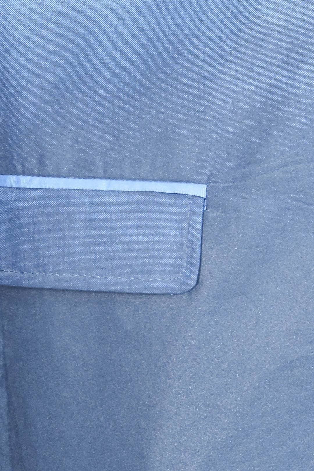 Blazer azul de algodón de corte entallado - Wessi