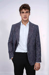 Blazer deportivo morado con estampado y corte entallado para hombre - Wessi