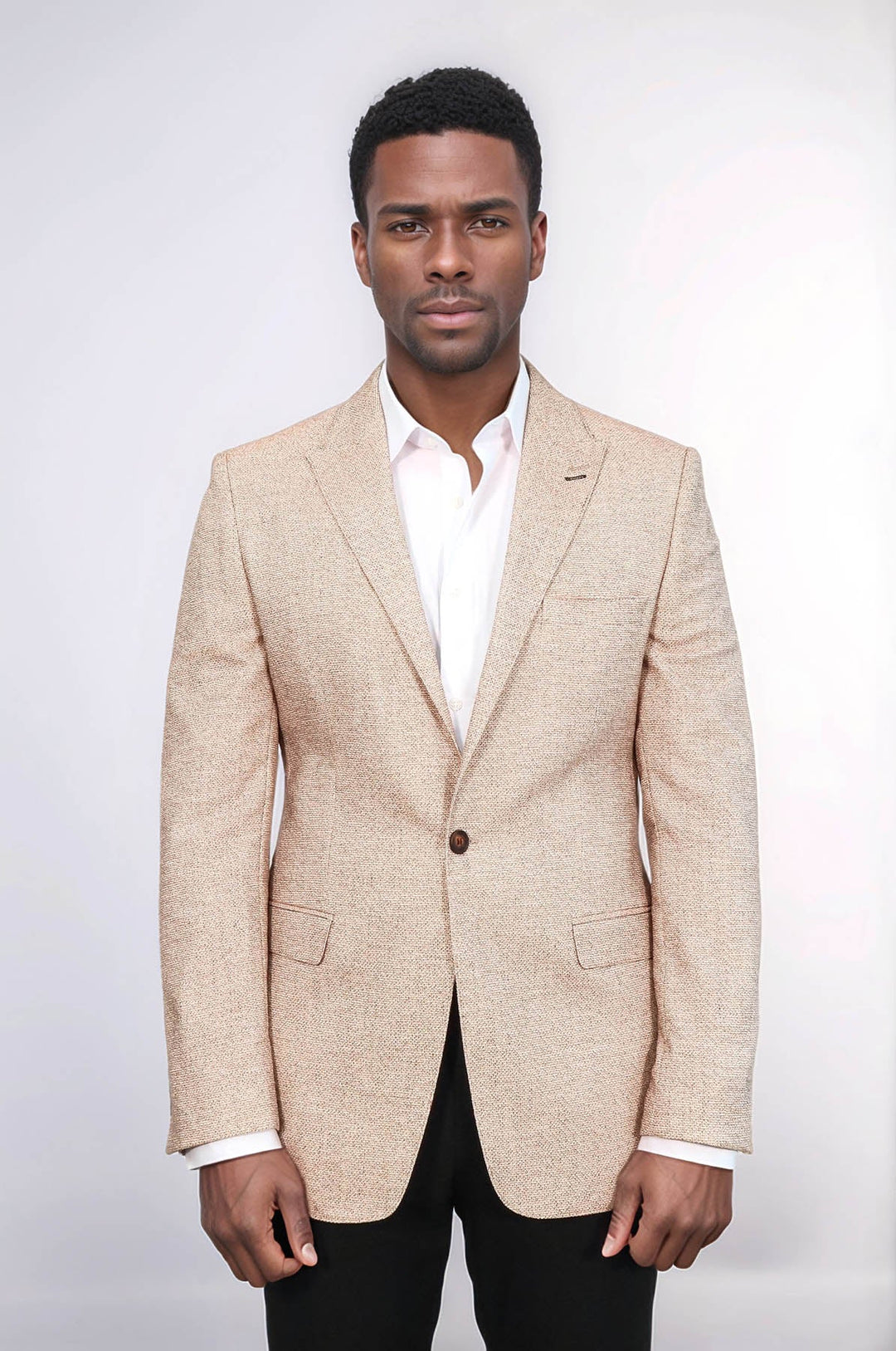 Blazer amarillo ajustado con estampado - Wessi