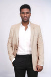 Blazer amarillo ajustado con estampado - Wessi