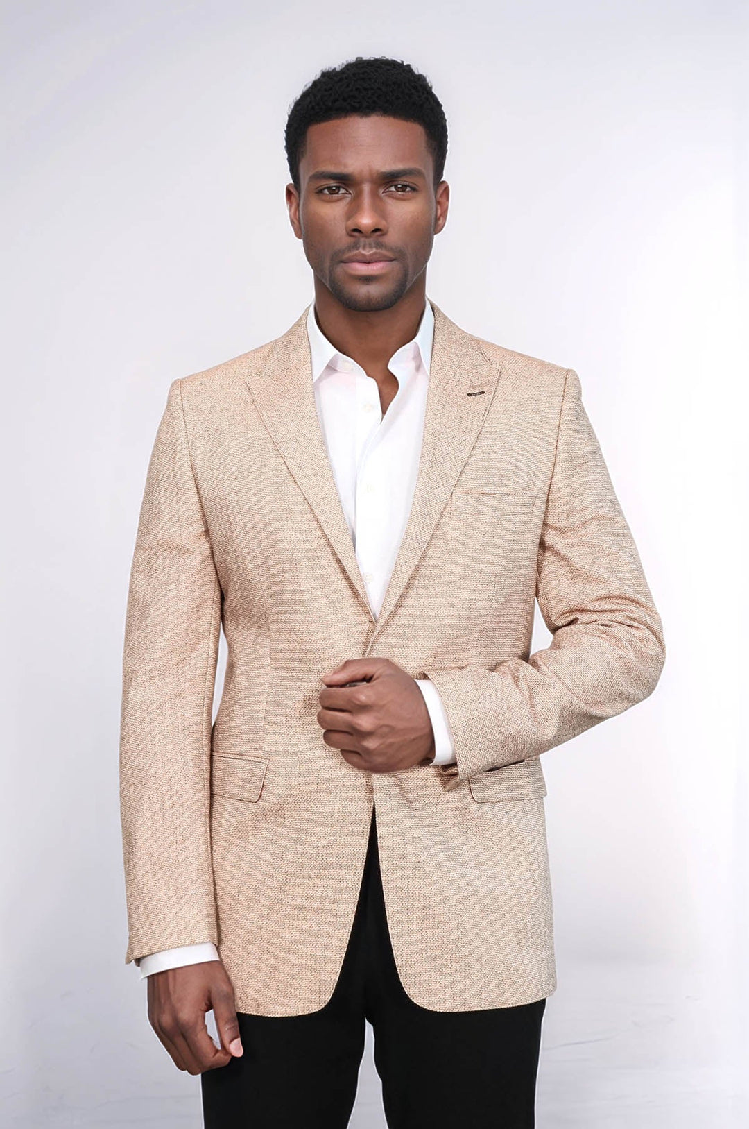 Blazer amarillo ajustado con estampado - Wessi