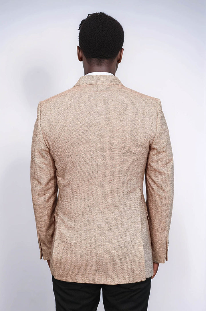 Blazer amarillo ajustado con estampado - Wessi