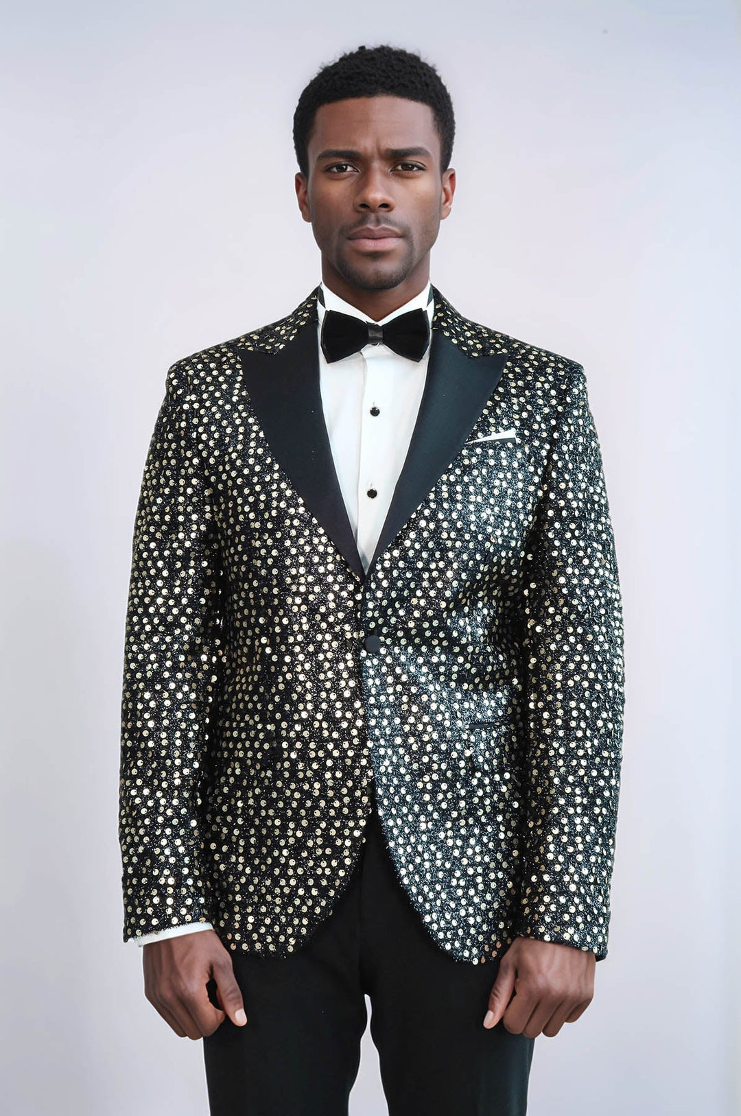 Blazer de fiesta con estampado brillante y efecto ahumado | Wessi