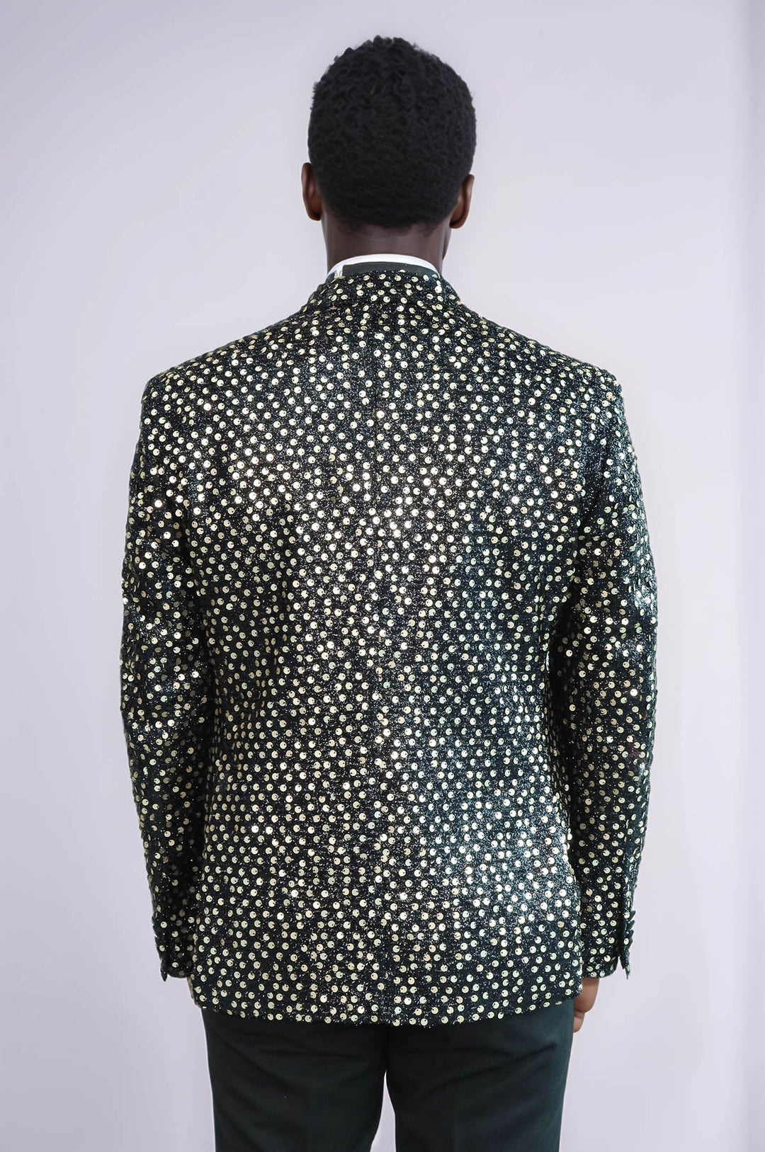Blazer de fiesta con estampado brillante y efecto ahumado | Wessi