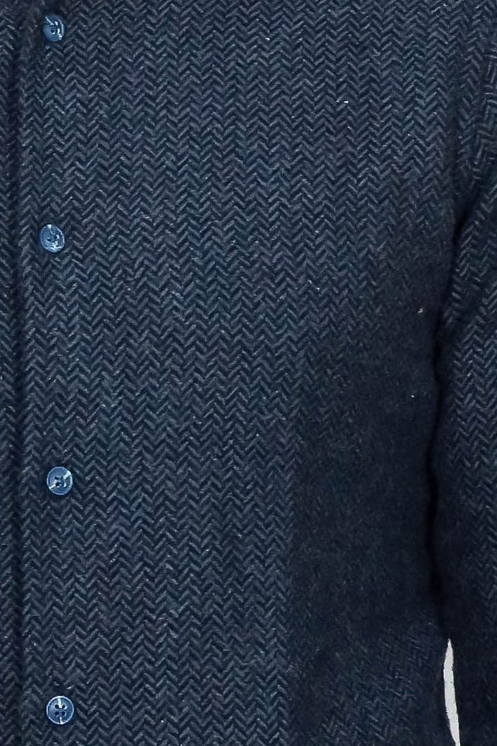 Camisa de leñador para hombre con estampado azul marino de invierno - Wessi