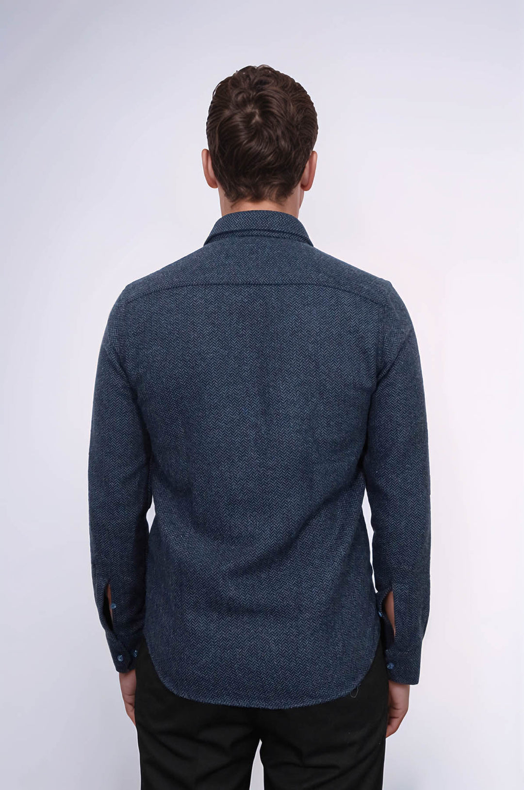 Camisa de leñador para hombre con estampado azul marino de invierno - Wessi