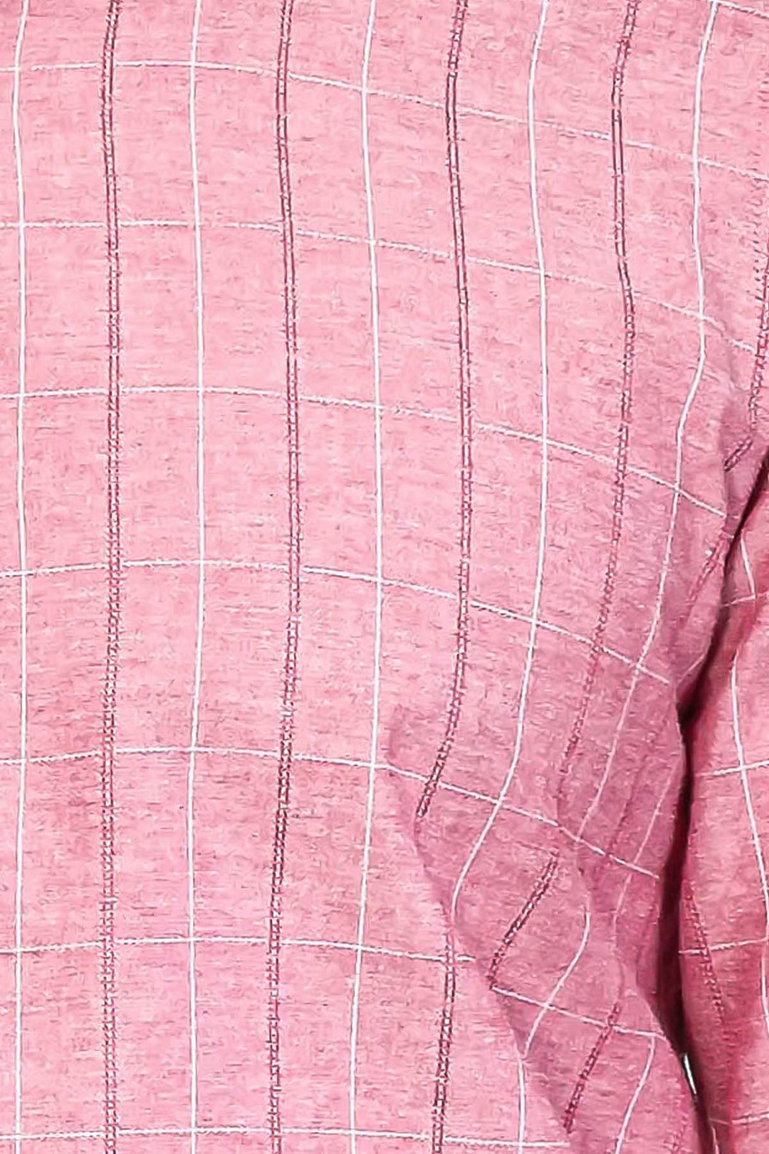 Camisa de cuadros burdeos claro para hombre | Wessi