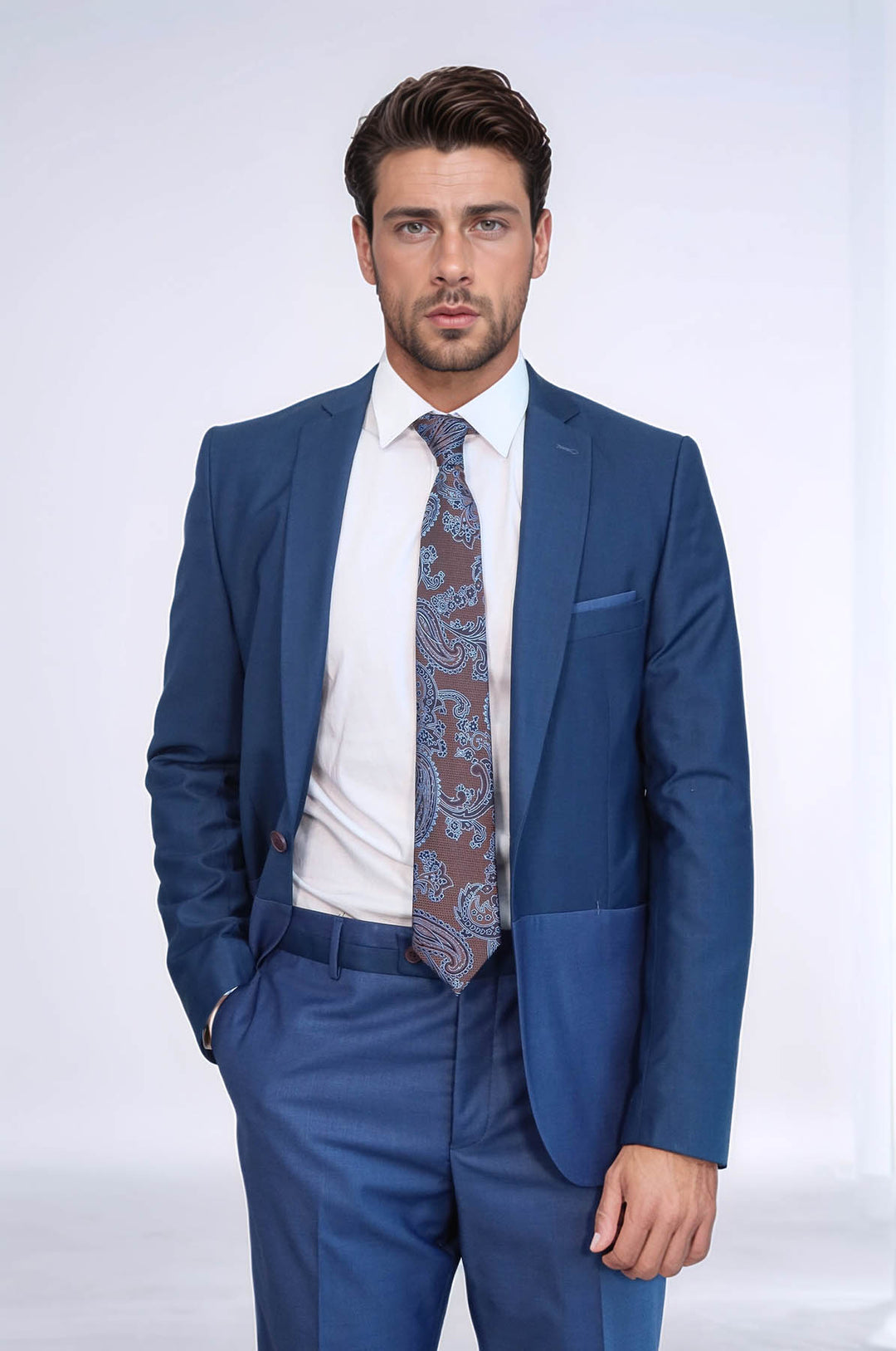 Traje de hombre modelo índigo | Wessi