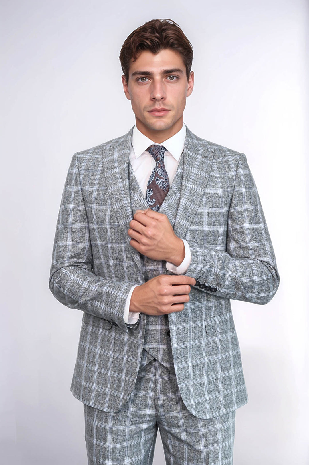 Traje gris cruzado | Wessi