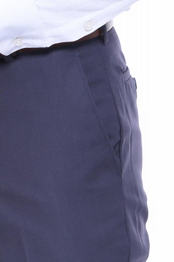 Antrasit Slim Fit Düz Erkek Pantolon - Wessi