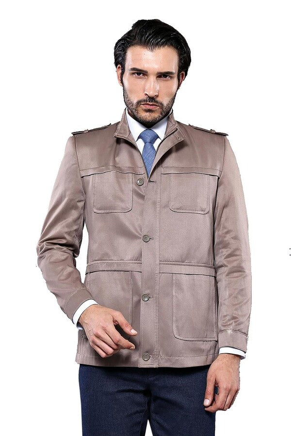 Men's Beige Trench Coat | Wessi