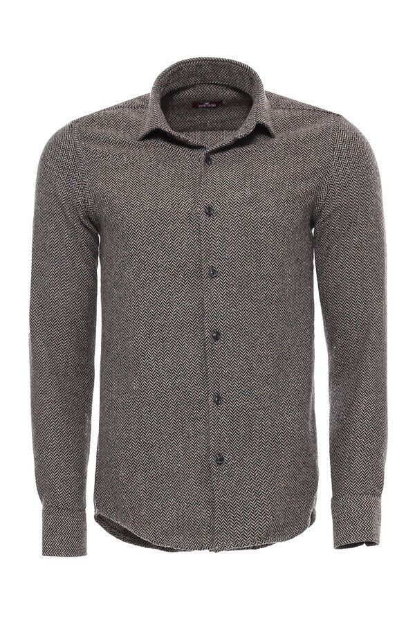 Camisa de leñador a cuadros marrón - Wessi