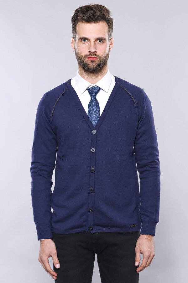 Jersey de algodón azul marino - Wessi