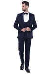 Detachable Lapel Navy Suit | Wessi