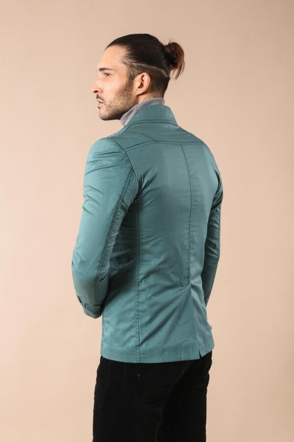 Gabardina de algodón verde - Wessi