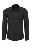 Camisa de leñador para hombre de color verde oscuro grueso con estampado de espiga - Wessi