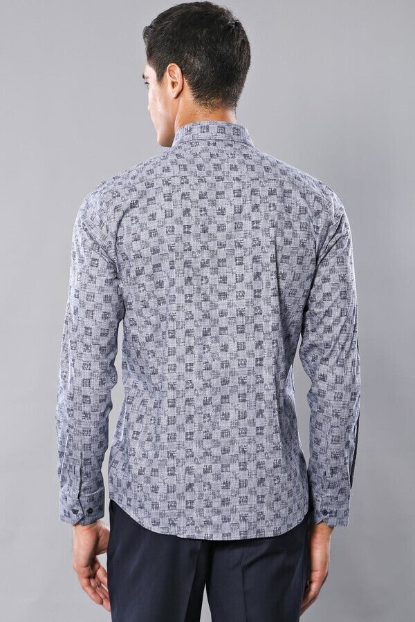 Patterned Long Sleeve Shirt | Wessi
