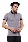 Patterned Pink Polo Men T-Shirt | Wessi