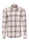 Camisa de leñador para hombre en marrón claro a cuadros - Wessi