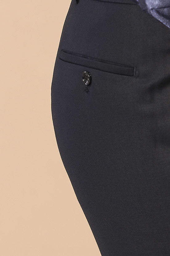 Çıkarılabilir Yaka Erkek Mavi Tuxedo Takım Elbise | Wessi