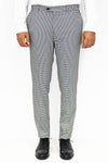 Slim Fit Houndstooth Desenli Gri Erkek Pantolon - Wessi