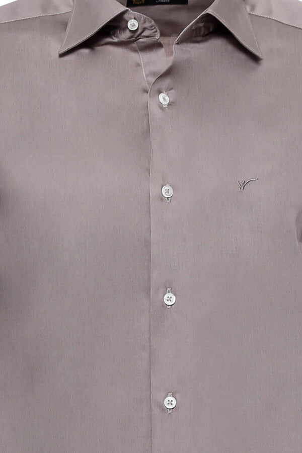 Slim Fit Long Sleeves Grey Men Shirt - Wessi