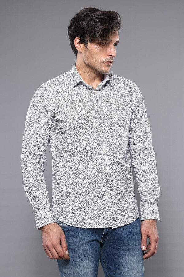 Camisa estampada de corte entallado | Wessi