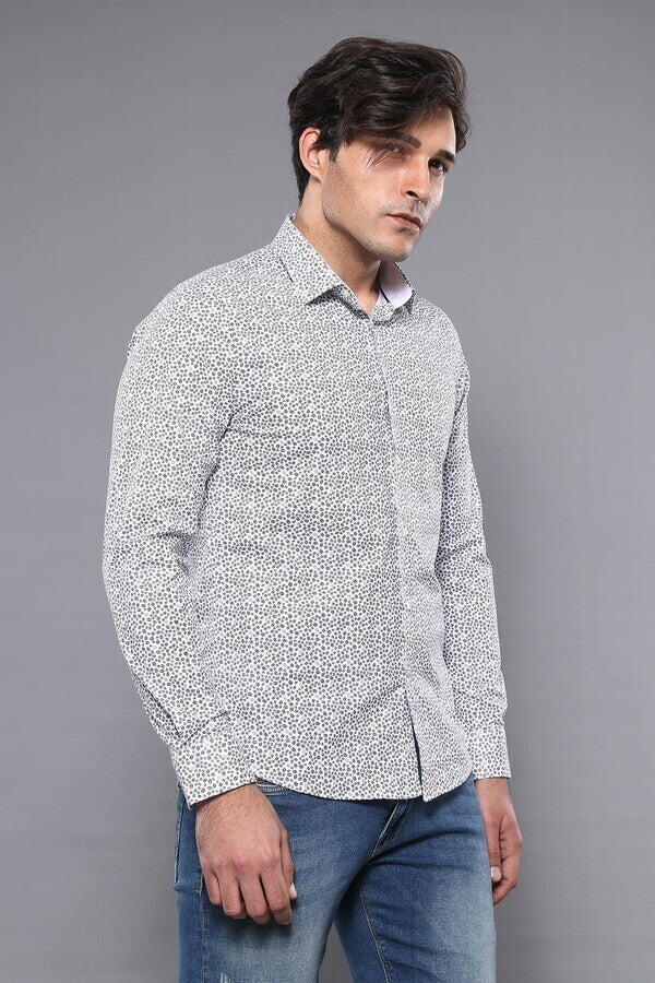Camisa estampada de corte entallado | Wessi
