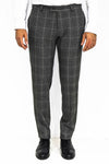 Slim Fit Ekose Antrasit Erkek Pantolon - Wessi