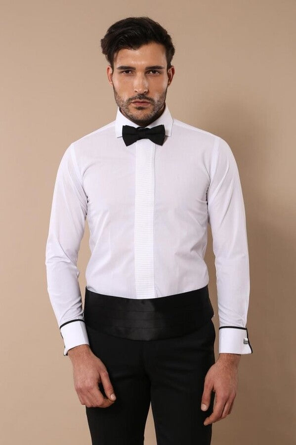 White Tuxedo Shirt | Wessi