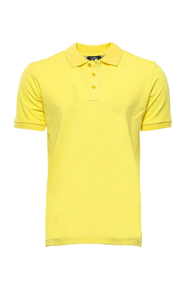 Sarı Oxford Polo Yaka Tişört - Wessi