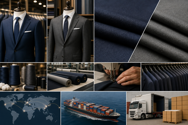 The Economics of Polyester vs. Wool Blend Suits in Wholesale