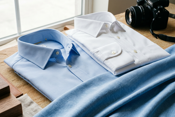 Men's Shirt Product Photos: Collar, Cuff and Texture Details