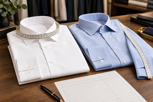 How to Plan Neck and Sleeve Sizes for Dress Shirt Orders
