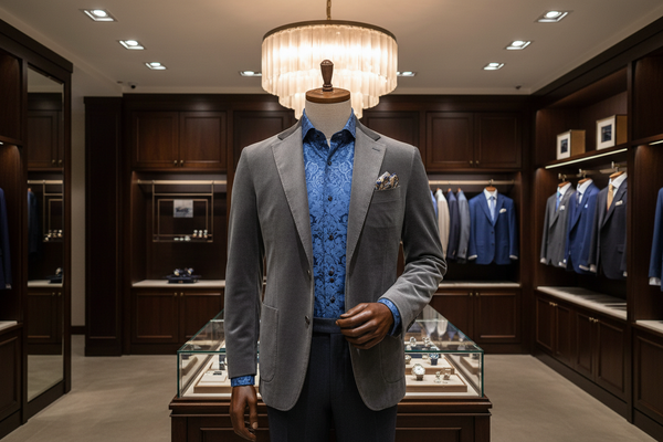 How to Pair Wholesale Patterned Shirts with Solid Colored Blazers