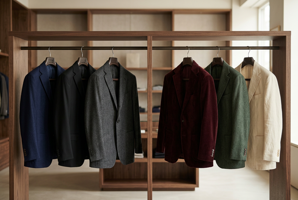 Core vs. Seasonal Blazer Colors for Men's Boutiques
