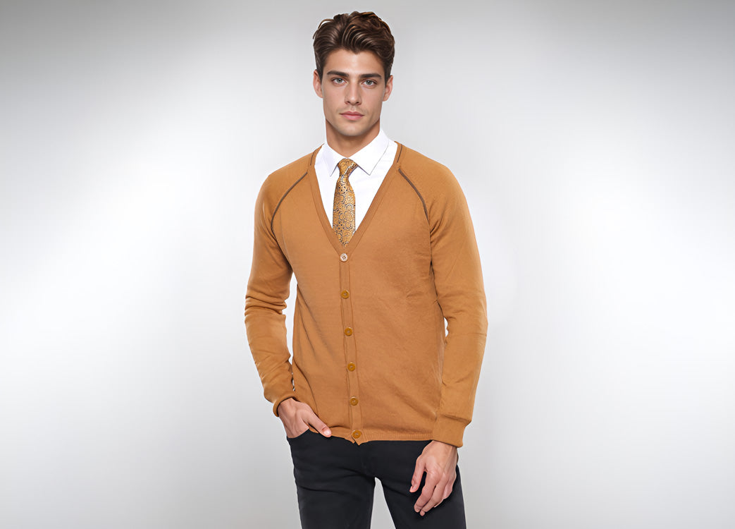 Wholesale Men's Cardigan - Wessi