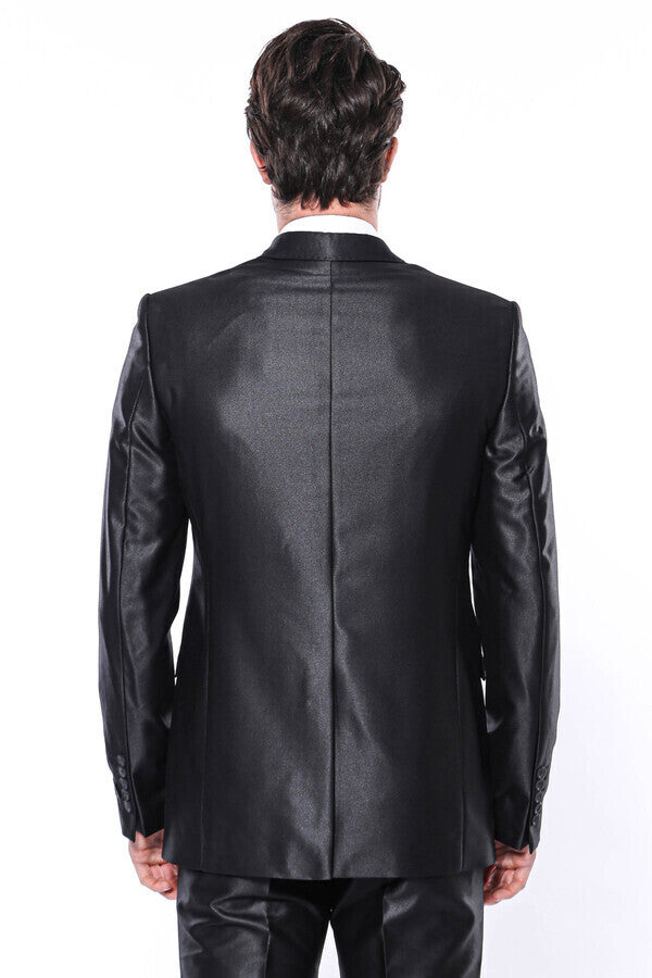 Traje negro brillante 8 Drop - Wessi