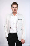 Blazer gris con bolsillos de parche | Wessi