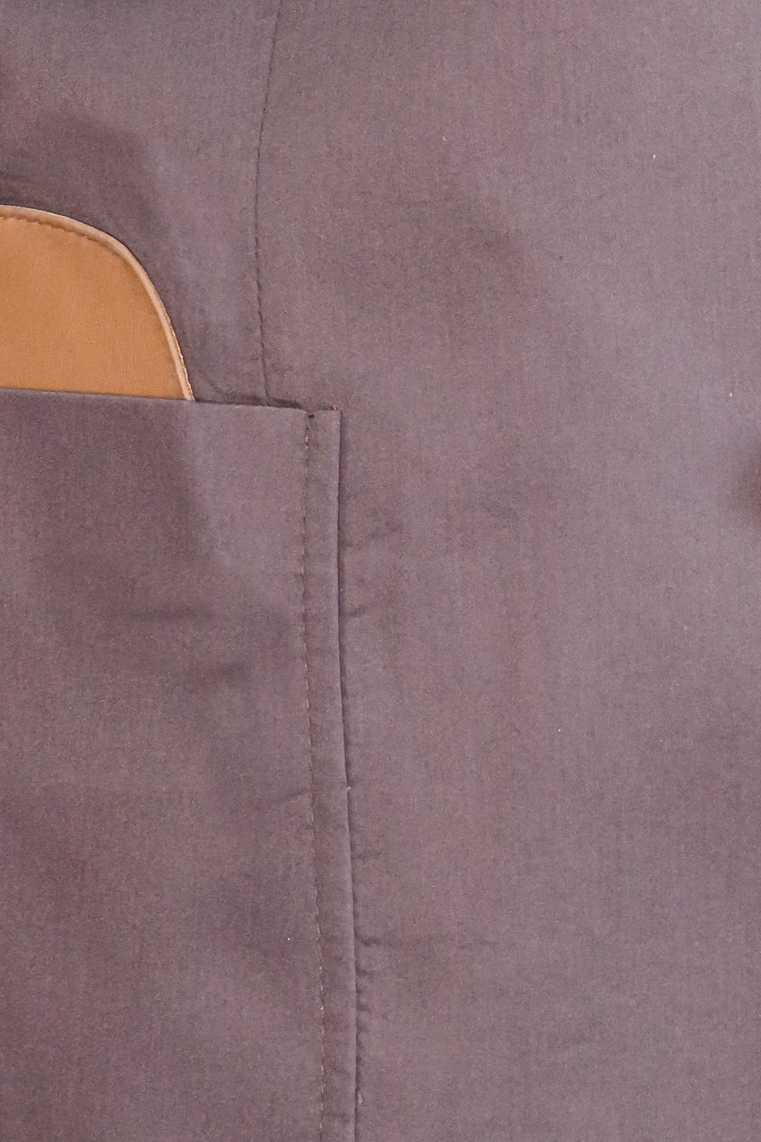 Double Buttons Mono Lapel Bag Pocket Brown Jacket-Wessi