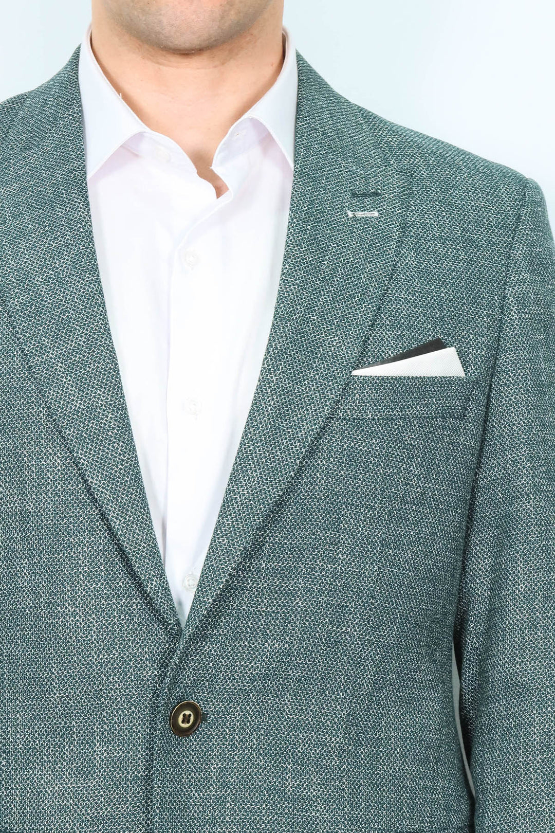 Blazer verde con estampado propio para hombre | Wessi