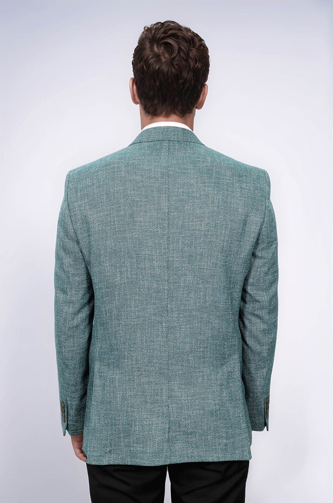 Blazer verde con estampado propio para hombre | Wessi