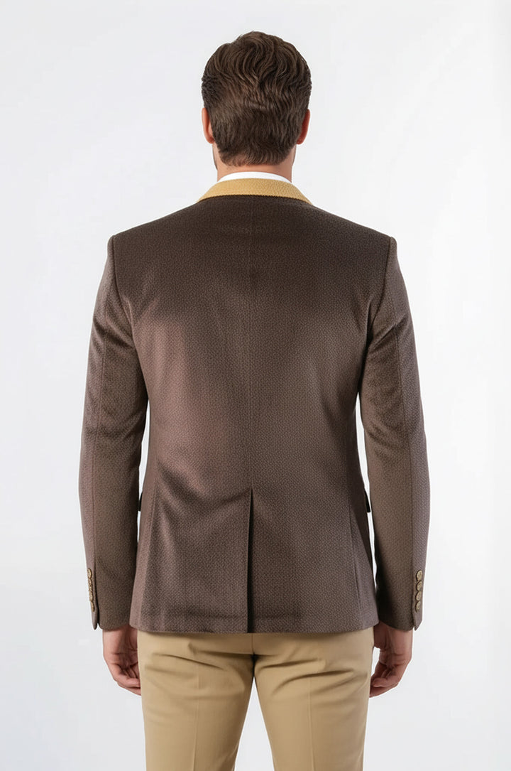 Furry Light Brown Blazer | Wessi