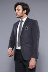 Pocket Flap Rigging Velvet Grey Jacket-Wessi