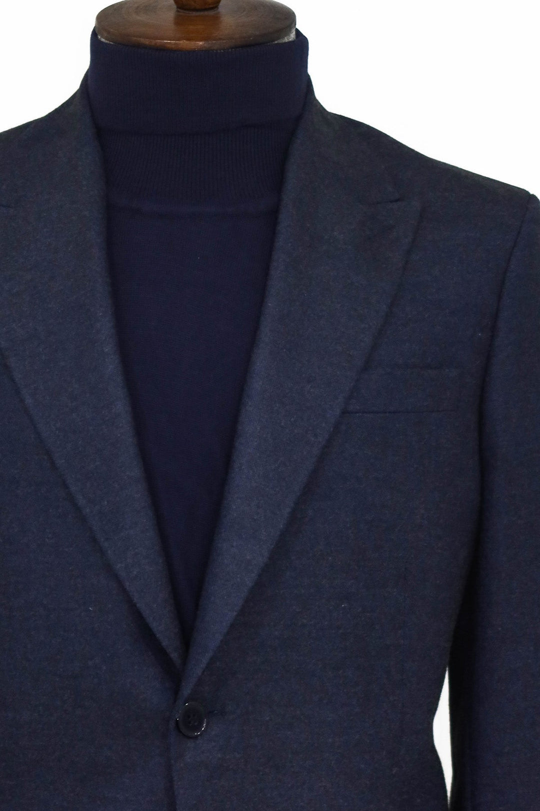 Blazer deportivo azul marino liso y ajustado para hombre - Wessi