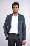 Blazer ajustado de rayas gris oscuro - Wessi