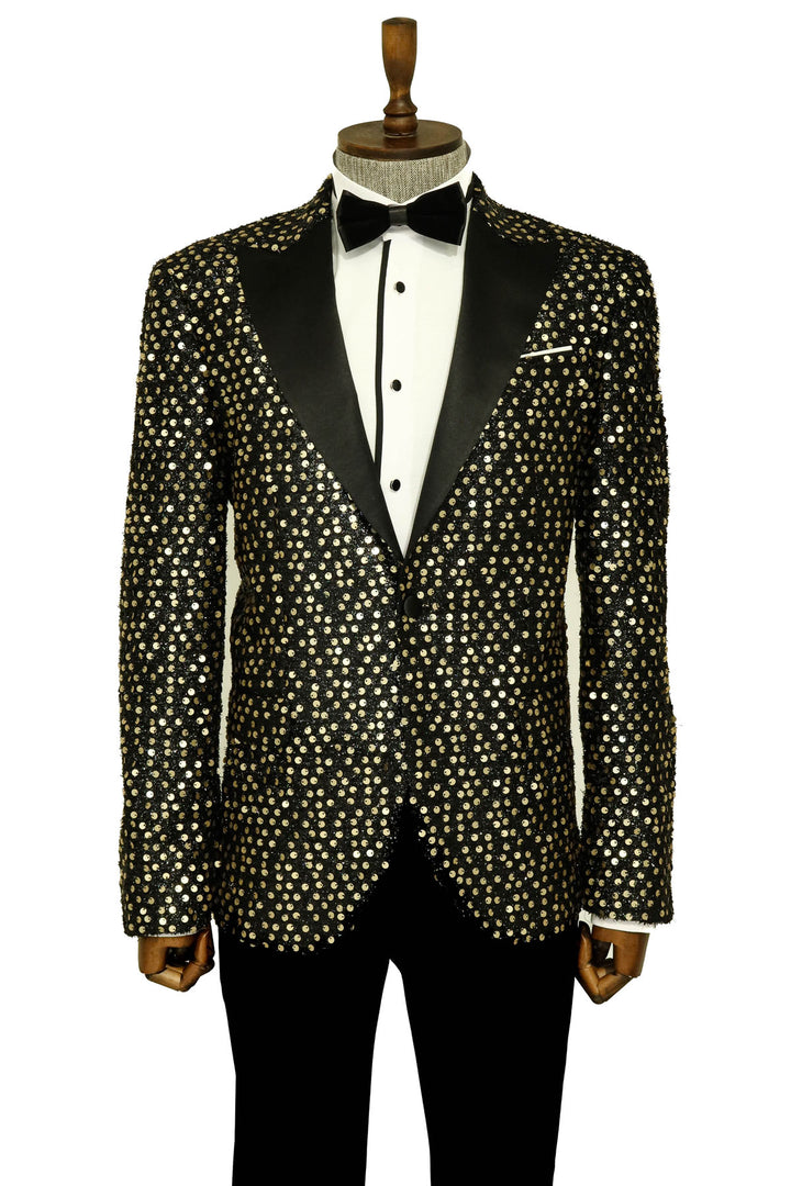 Blazer de fiesta con estampado brillante y efecto ahumado | Wessi